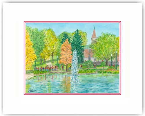 Mirror Lake on Game Day 5x7 Print by Jim Siemer