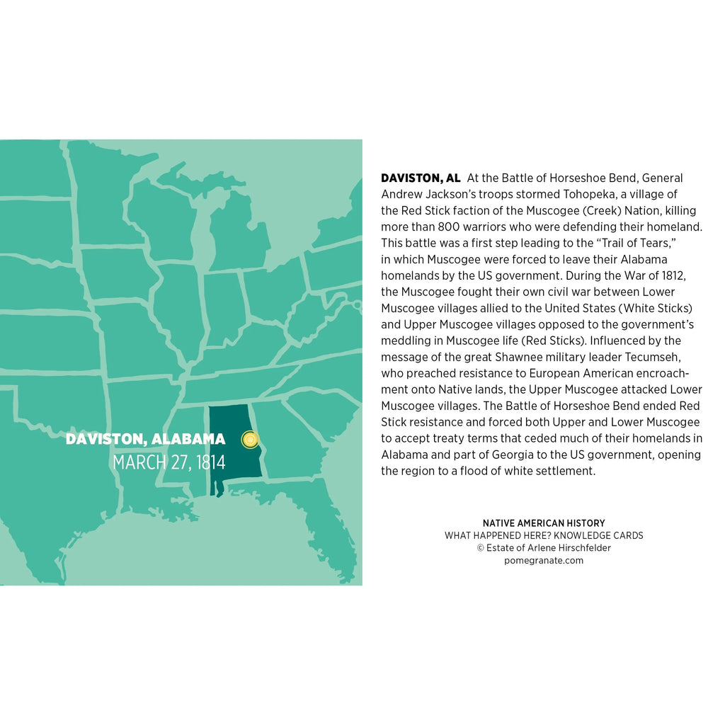 What Happened Here Native American History Knowledge Cards