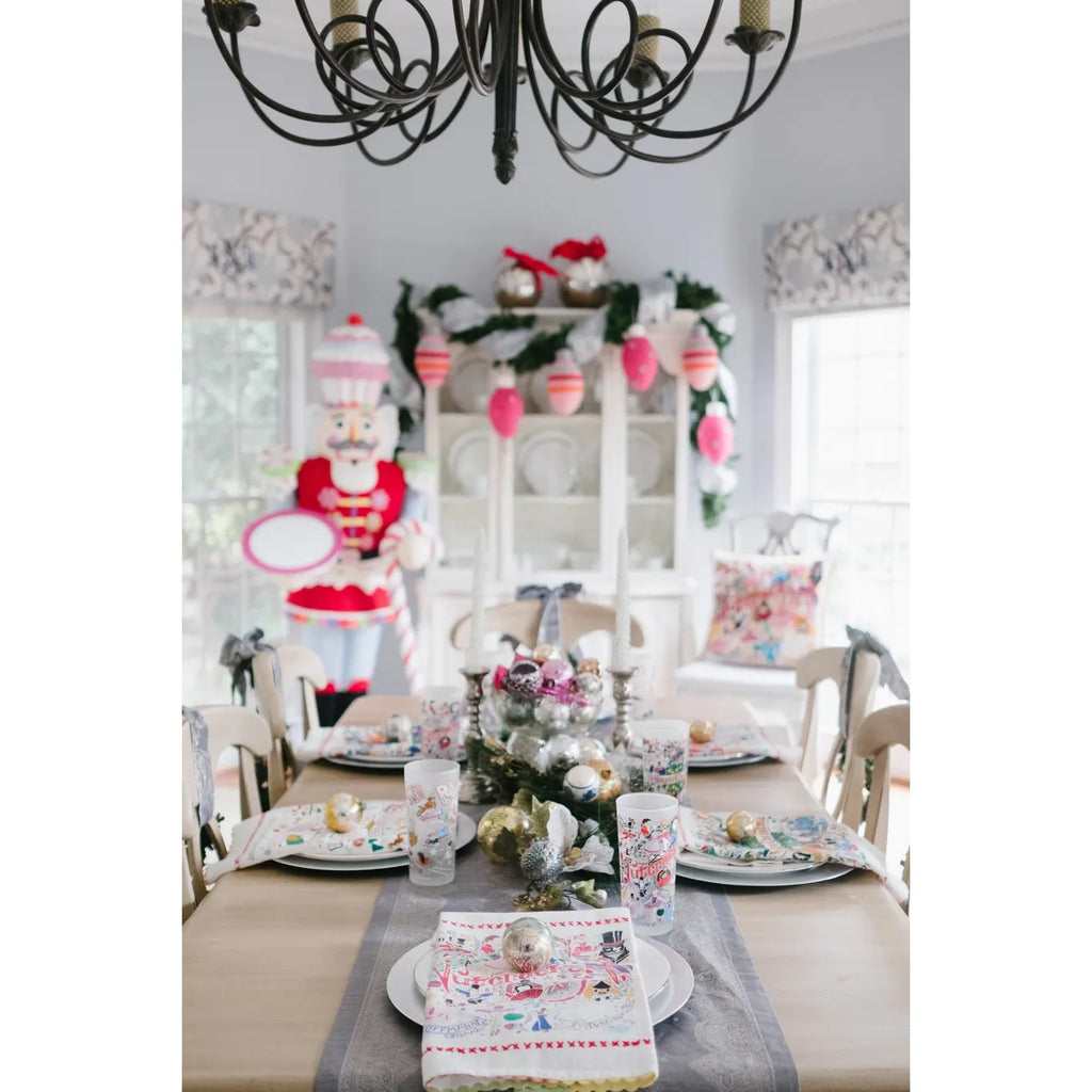 Nutcracker Dish Towel in Organdy Pouch