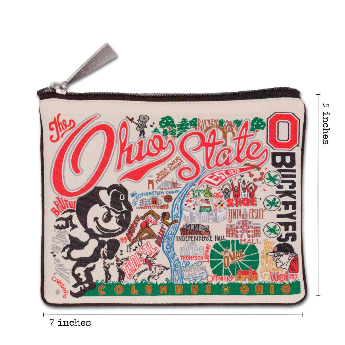 Ohio State University OSU Zip Pouch