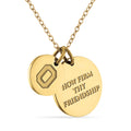 OSU Ohio Map Engraved 18K Gold Necklace