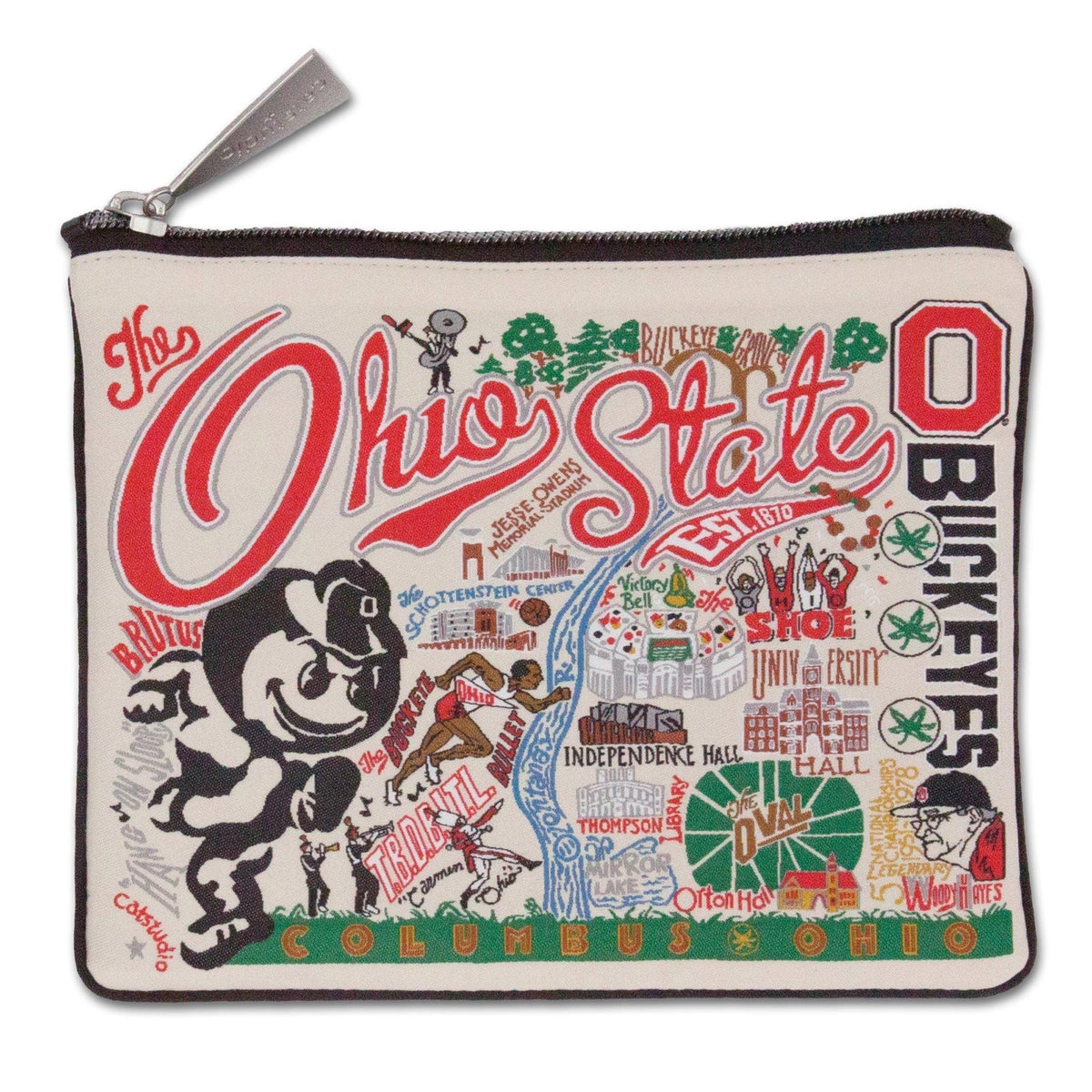 Ohio State University OSU Zip Pouch