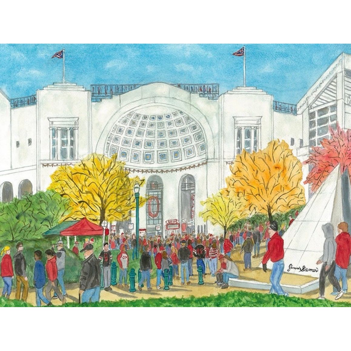 OSU Magnet Game Day at the Shoe by Jim Siemer