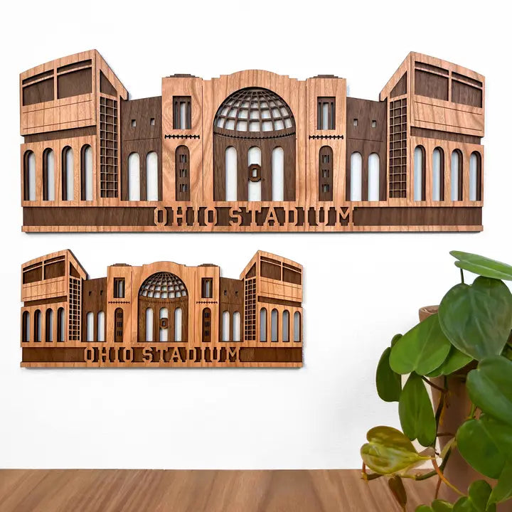 Ohio Stadium Wooden Wall Art-Large