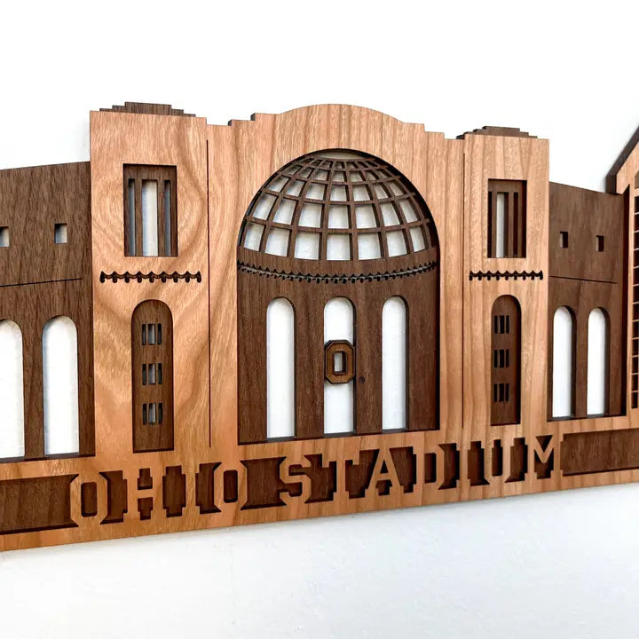 Ohio Stadium Wooden Wall Art-Small