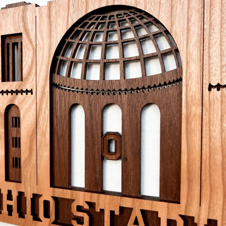 Ohio Stadium Wooden Wall Art-Large