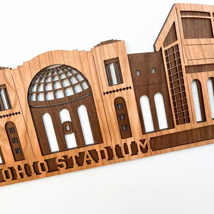 Ohio Stadium Wooden Wall Art-Large