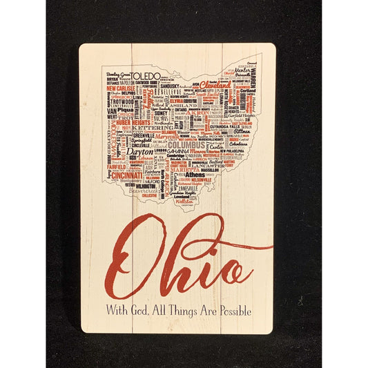 Ohio Cities with Motto Magnet
