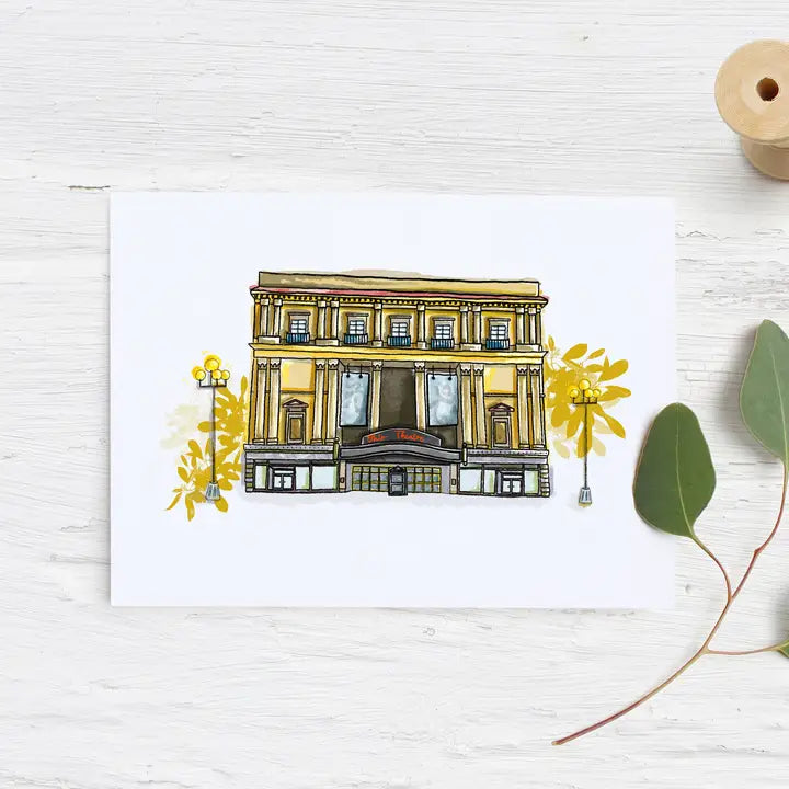 Ohio Theatre Card by Local Artist
