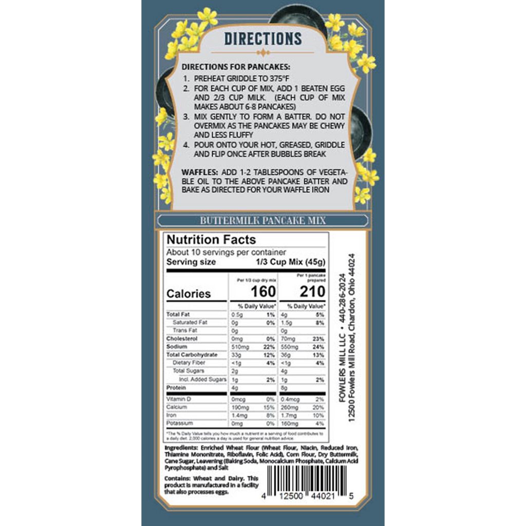 Fowler's Mill Buttermilk Pancake Mix