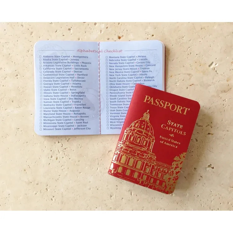 Visit Them All State Capitols Passport Book