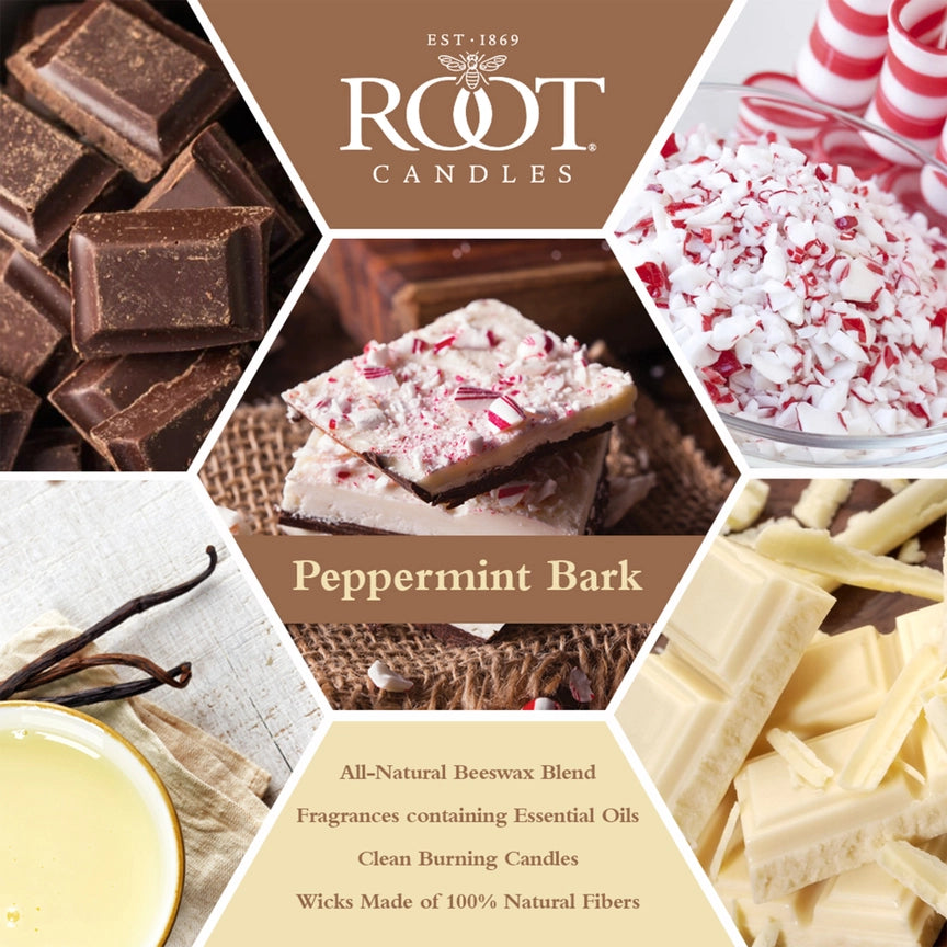ROOT 3-Wick Peppermint Bark Honeycomb Candle