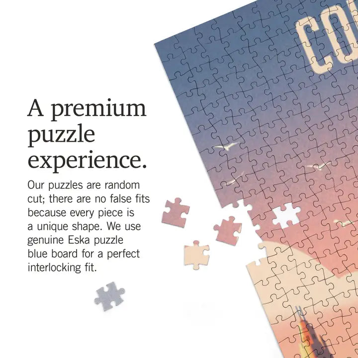 Columbus Skyline Lithograph 1000 piece Puzzle