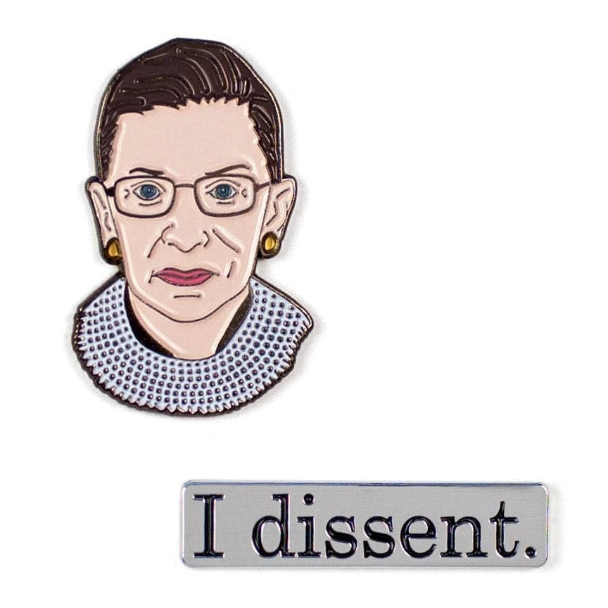 RBG I Dissent Pin Set Ruth Bader Ginsburg