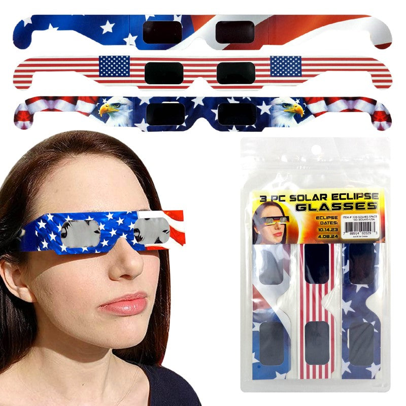 3 Pack Eclipse Glasses