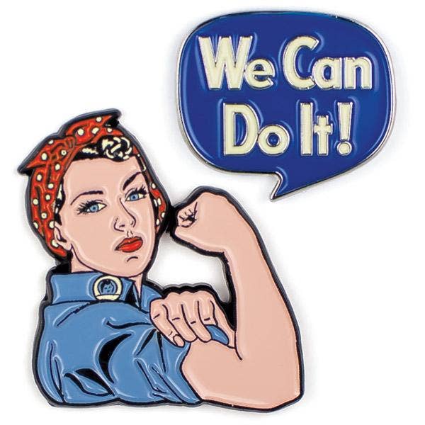Rosie the Riveter We Can Do It Pin Set