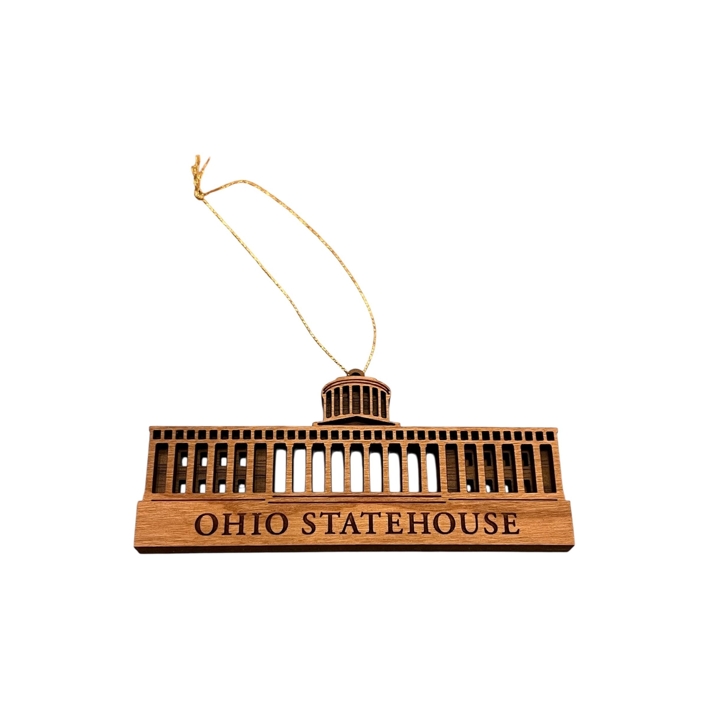 Statehouse Wooden Cutout Ornament in Box