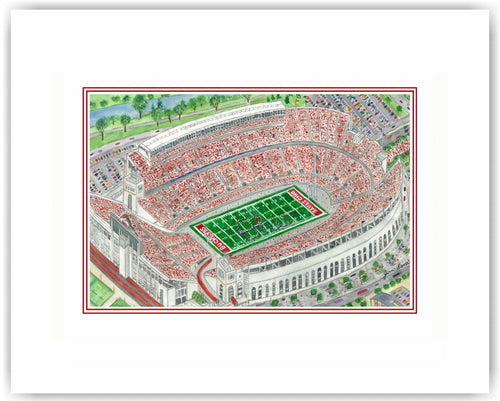 Script Ohio at Ohio Stadium Print by Jim Siemer