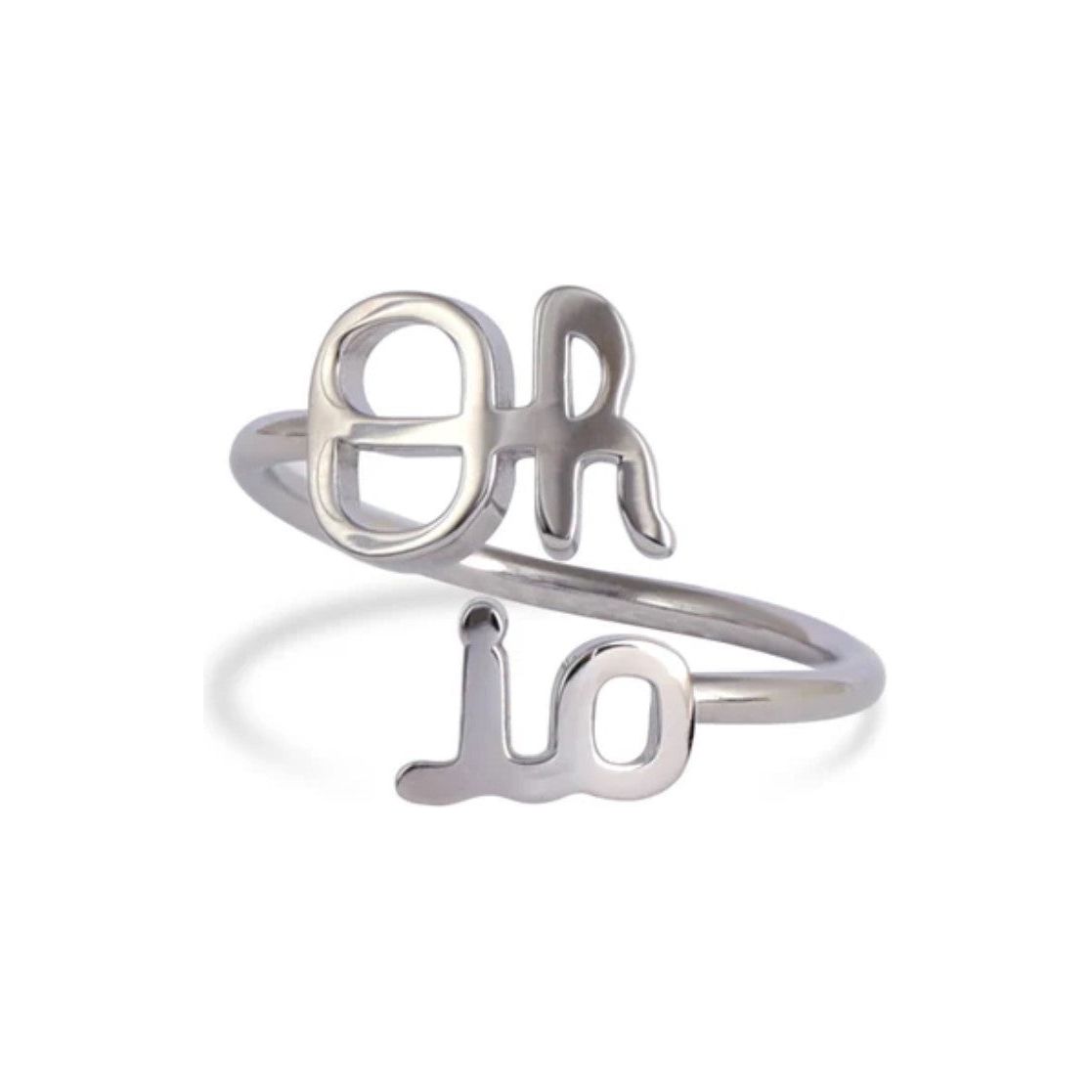 Oh-io Adjustable Ring Silver & Gold