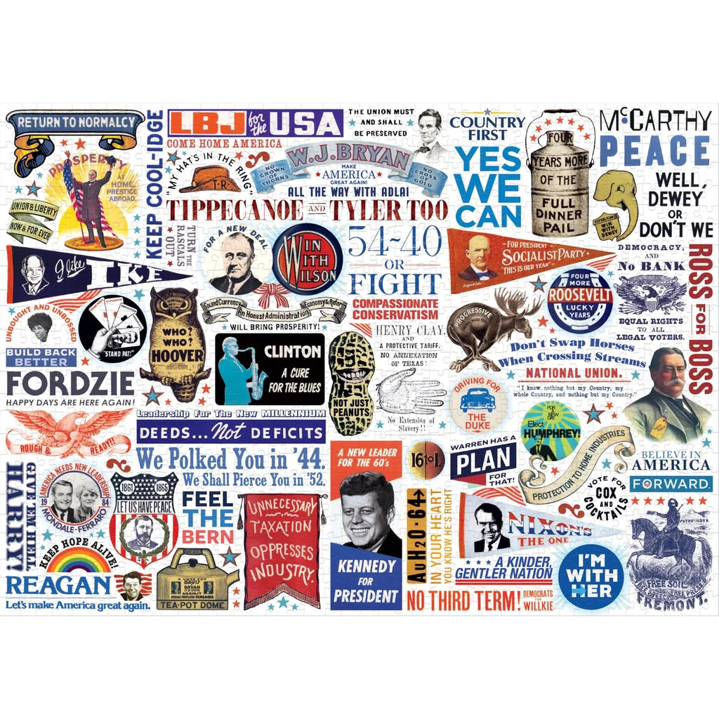 Presidential Slogans 1000 Piece Puzzle