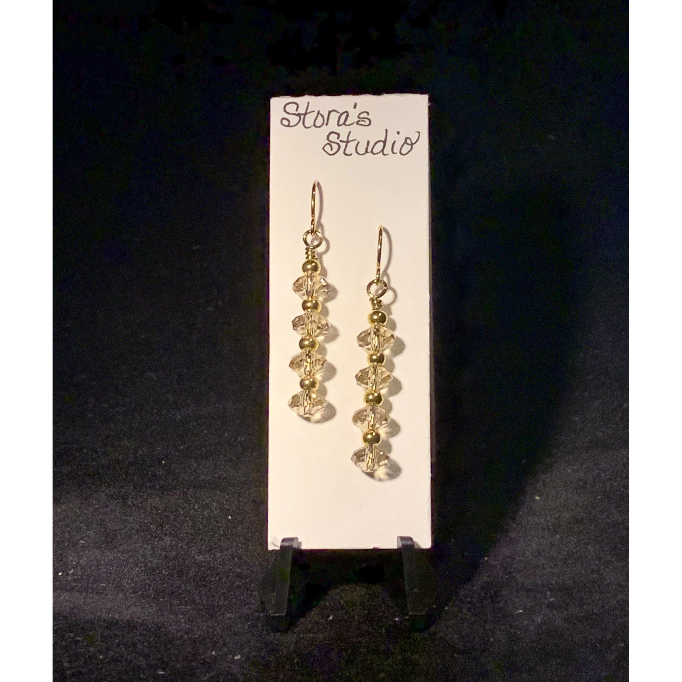 Smoky Yellow Quartz Earrings