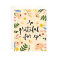 So Grateful Floral Greeting Card