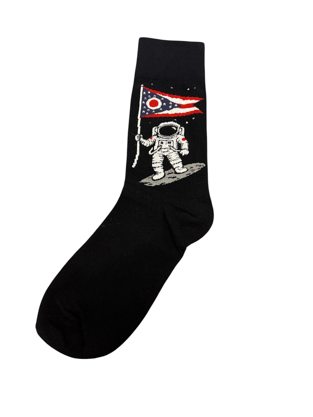 Astronaut with Ohio Flag Space Socks