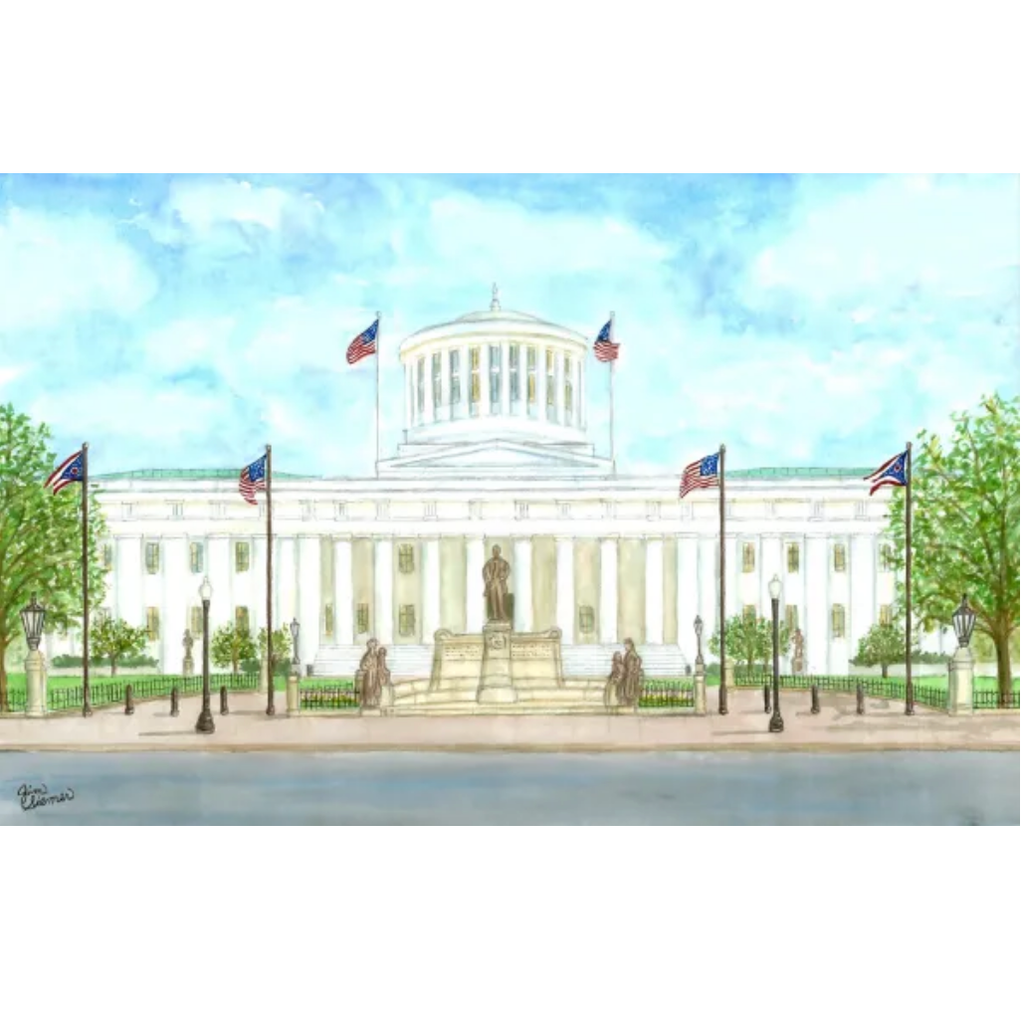 Ohio Statehouse in Summer 5x7 Print by Jim Siemer