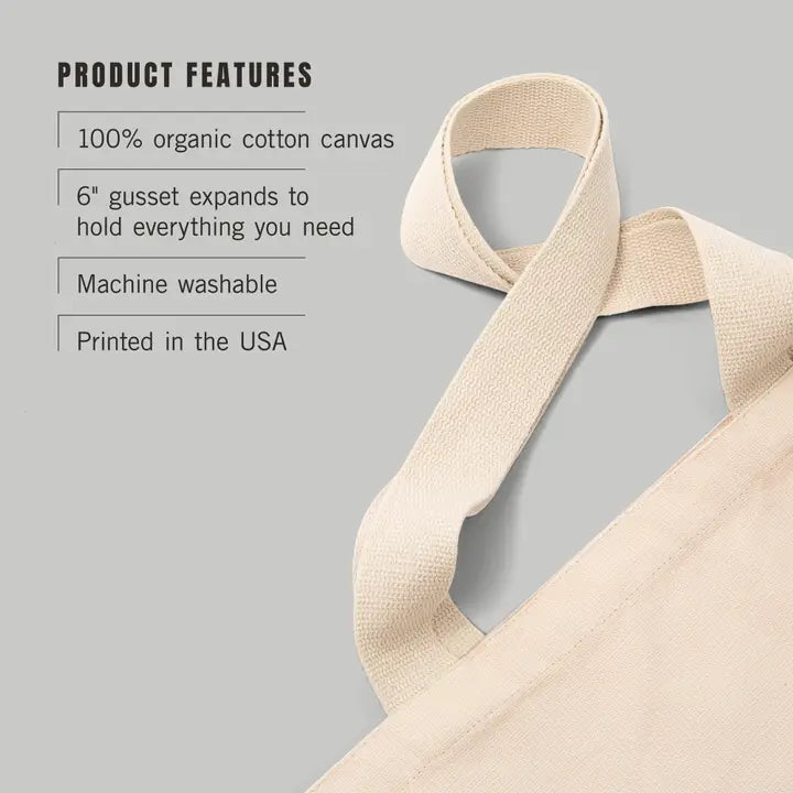 Columbus Ohio Skyline Lithograph Organic Tote Bag