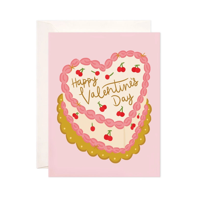 Happy Valentine's Day Cake Card