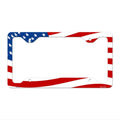 Waving Flag License Plate Frame