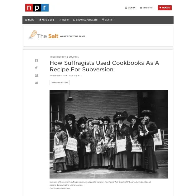 The Woman Suffrage Cook Book