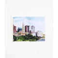 Columbus Skyline Greeting Card by Local Artist Yao Cheng