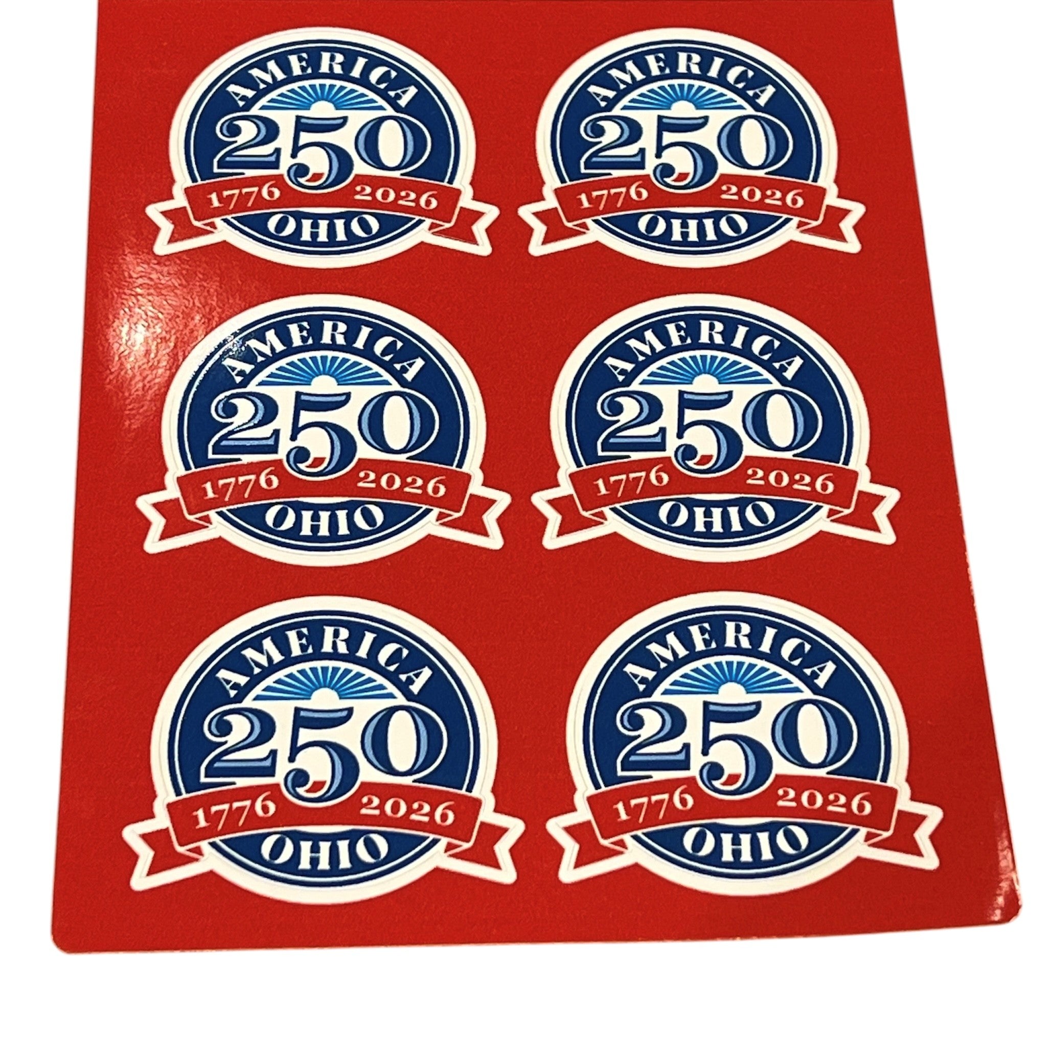 America 250 Ohio Stickers