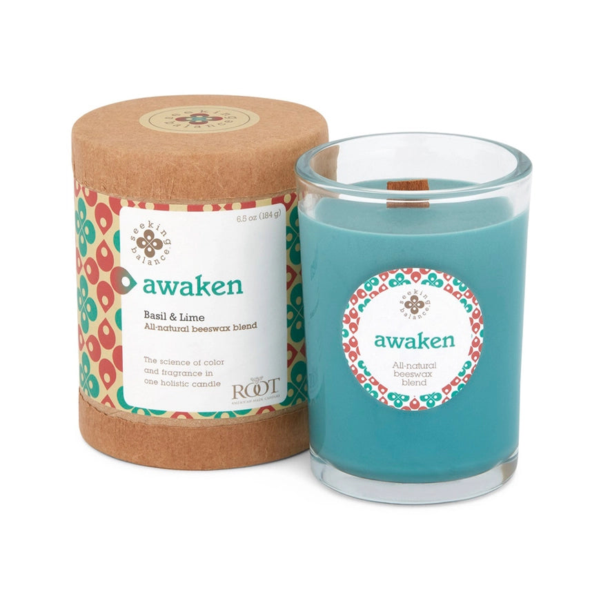 Root Awaken Basil & Lime Spa Candle