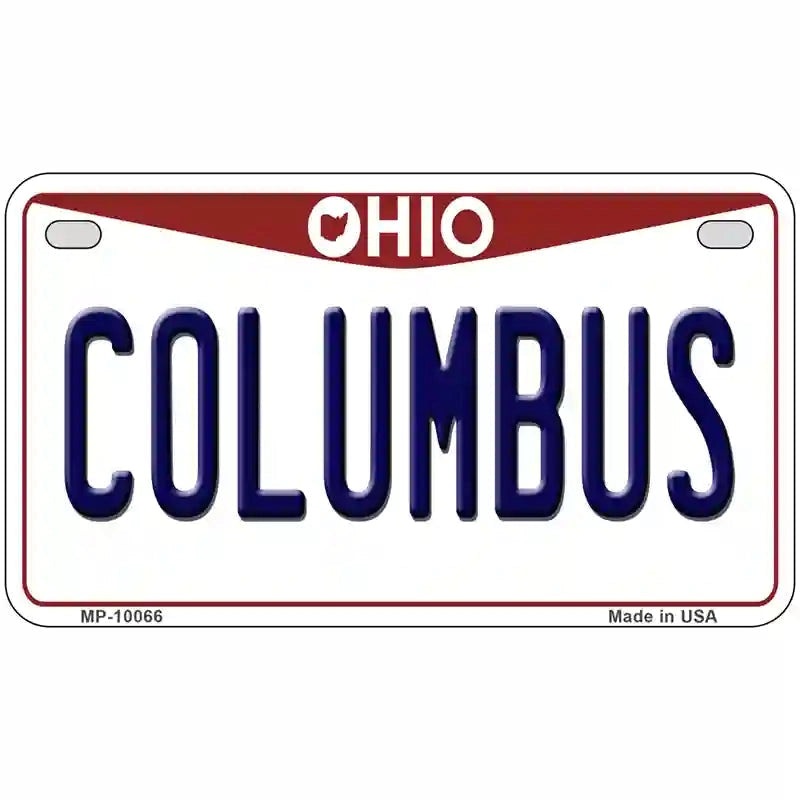 Columbus Ohio License Plate 12x6