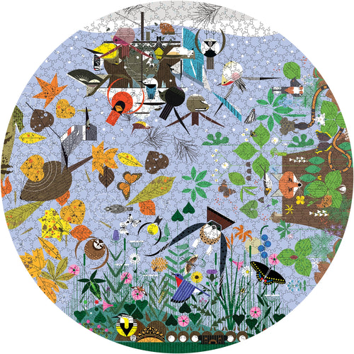 Charley Harper: Seasons 1000 Piece Circular Puzzle