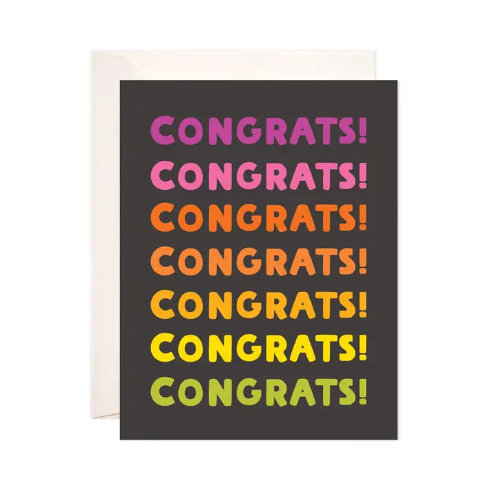 Ombre Congrats Card