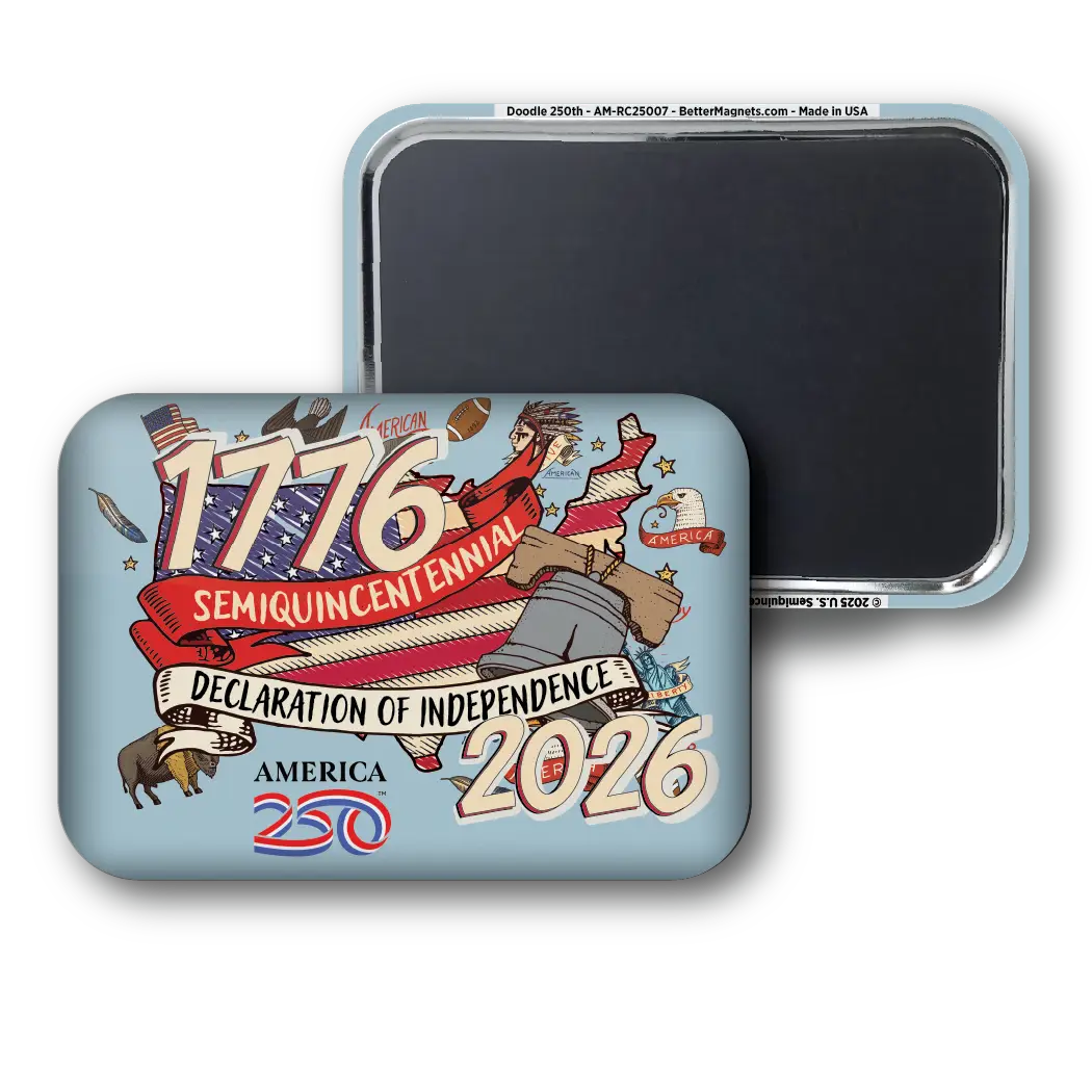 Doodle America 250 Magnet