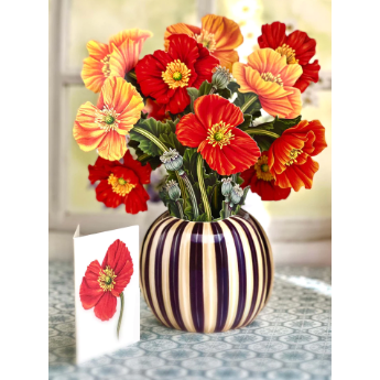 French Poppies Paper Bouquet