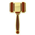 Gavel Lapel Pin