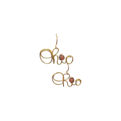 Script Ohio Earrings