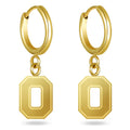 OSU Block O Gold Huggie Hoop Earrings