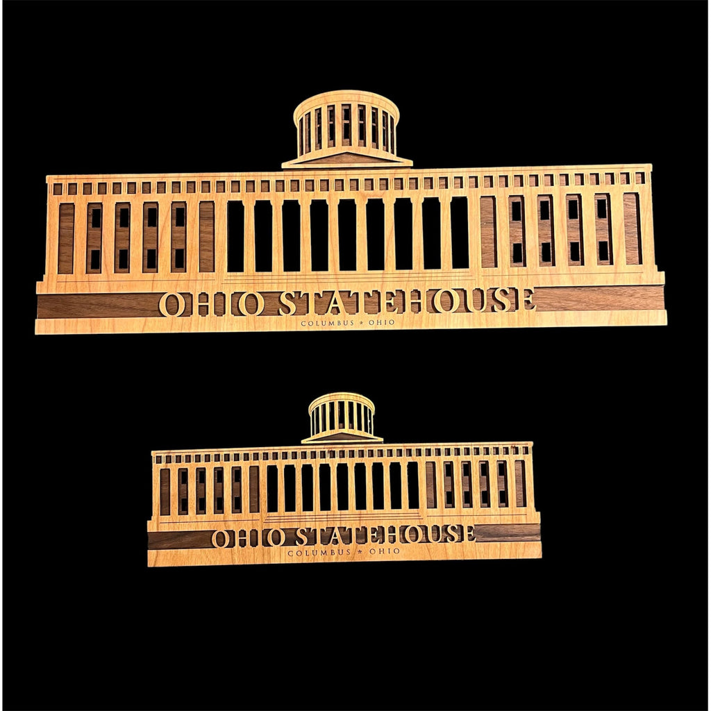 Laser Cut Wood Statehouse Wall Hanging Customization Available