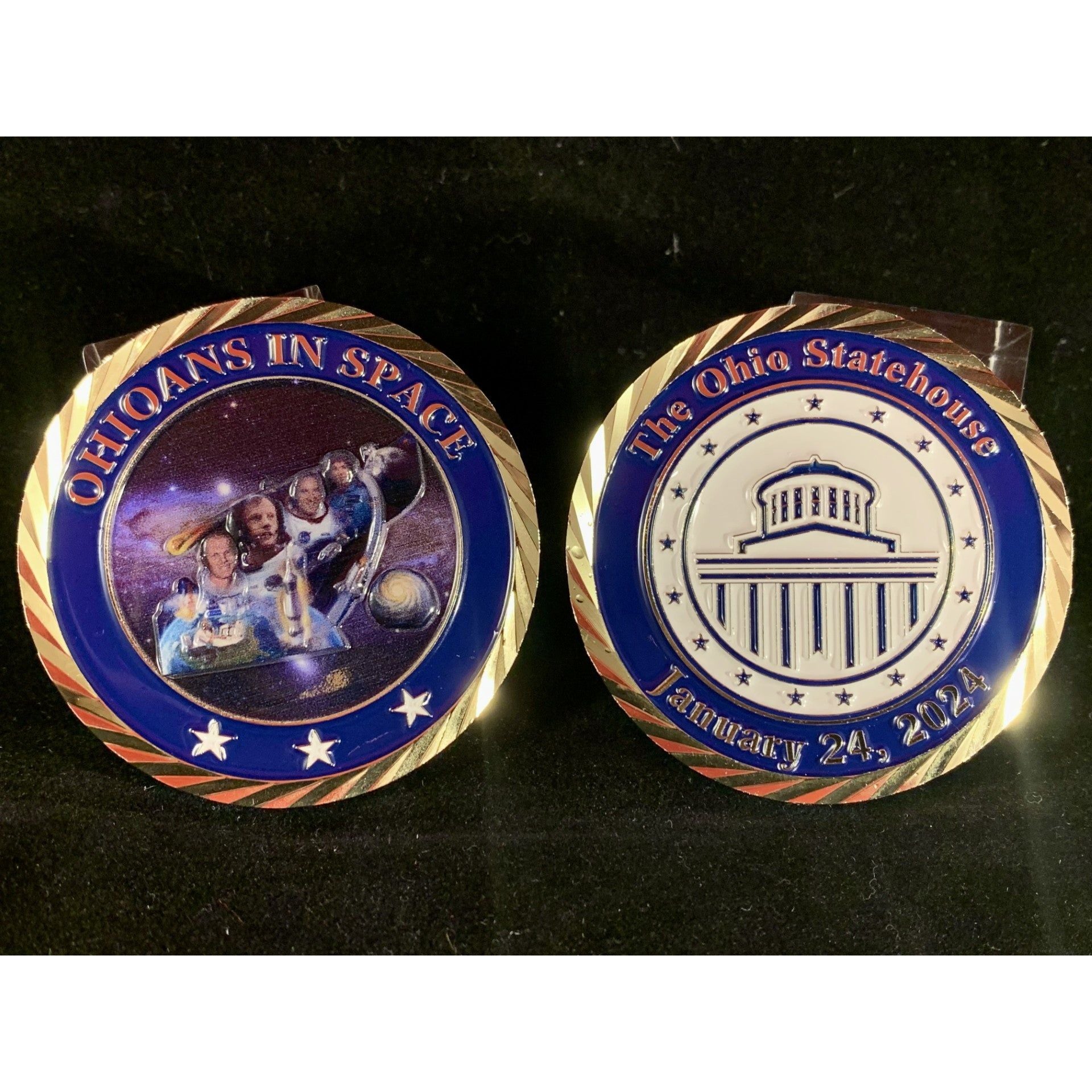 Ohioans In Space Challenge Coin – Statehouse Museum Shop