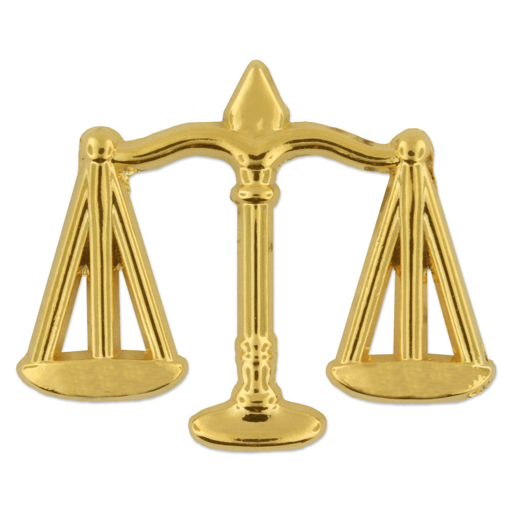 Scales of Justice Lapel Pin