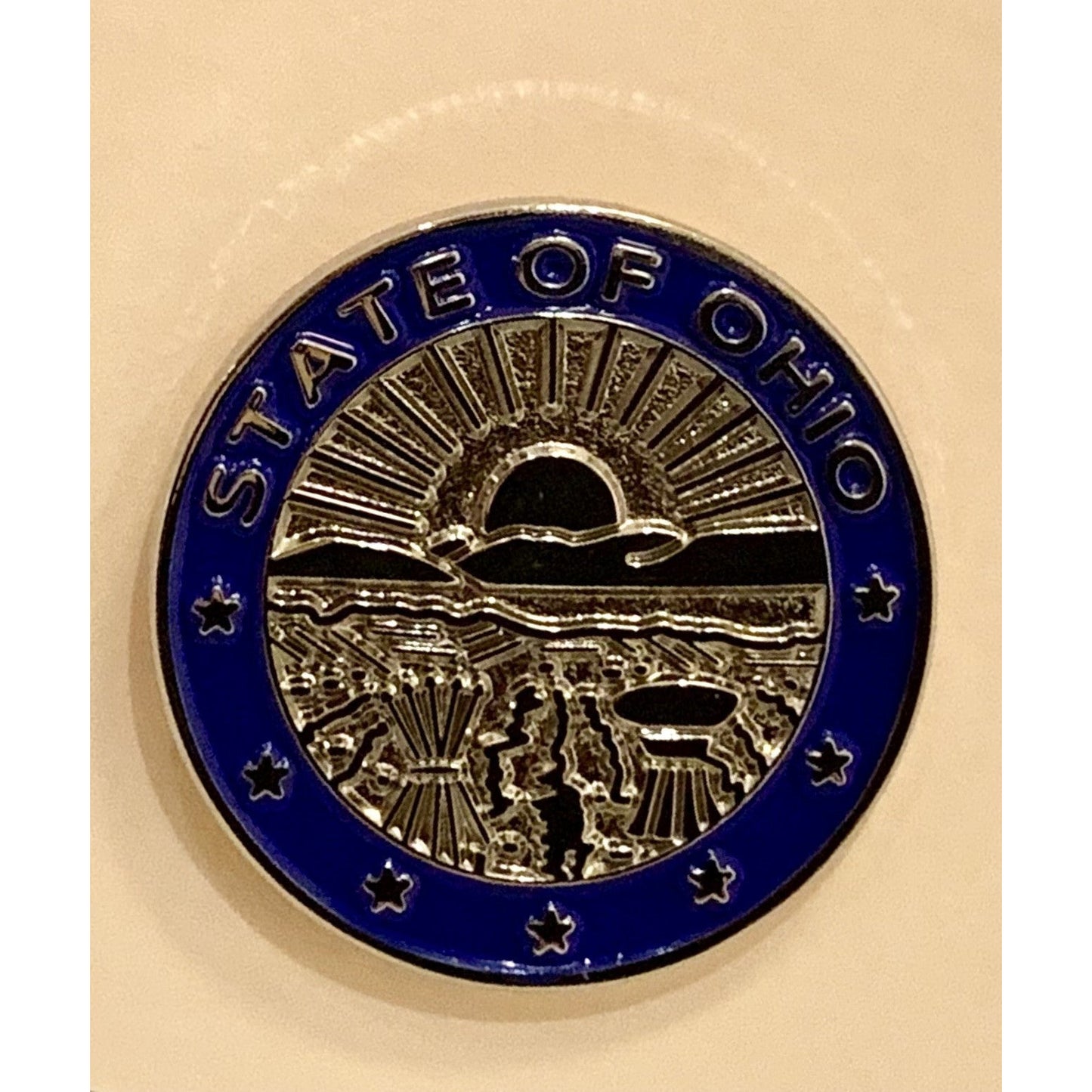 Gold or Silver State Seal Lapel Pin