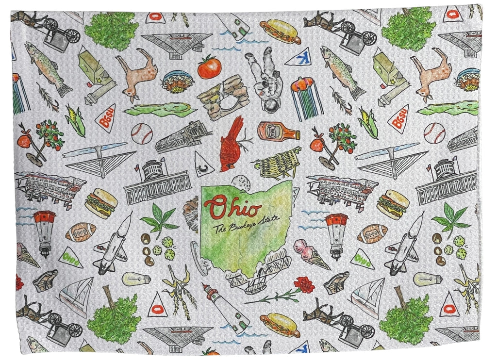 Ohio Wet It Tea Towel
