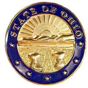 Gold or Silver State Seal Lapel Pin