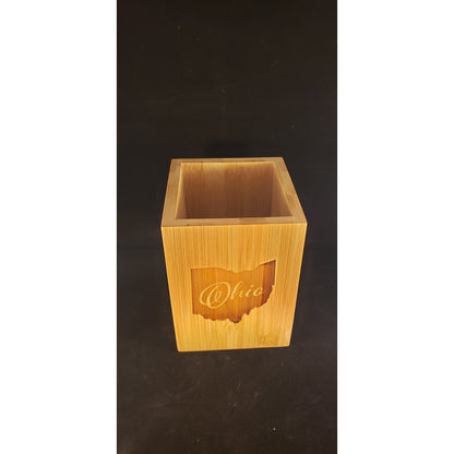 Bamboo Ohio Wine Box